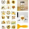 Adesivos de Transferência a Frio Ursinho Fofo em Aquarela para Copos de Vidro, Vasos de Flores, Cadernos, Decoração DIY, Adesivos Criativos Feitos à Mão