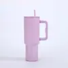 Taza Aislada de Acero Inoxidable 304 Transfronteriza 40oz con Popote Taza para Hielo Gran Capacidad Jumbo Taza de Agua para Coche