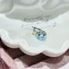 Brincos de Zircônia Colorida Estilo Ins de Luxo Leve Super Brilhantes para Mulheres, Brincos de Pino Reto Banhados a Ouro, Brincos Argola Simples, Acessórios para Orelha