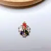 Pulseira Colar Pingente Banhado a Ouro Cobre Zircônia Incrustada de Alta Cor Acessórios de Joias com Diamantes Coloridos Versáteis