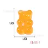 Urso Luminoso Resina Sapatos Buraco de Flor Acessórios para Sapatos High-End DIY Fivela Decorativa Removível E-commerce Transfronteiriço Atacado