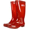 Botas de chuva masculinas de cano longo, sem malha, cano alto, secagem rápida, sem forro, fáceis de limpar, antiderrapantes, impermeáveis, sapatos macios