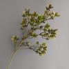 Flores artificiais de clematis dourado e ameixeira Su para decoração de casa, modelo, hotel, fotografia de casamento, conjunto de adereços, atacado