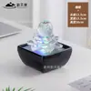 Ornamento Criativo de Vidro Lótus Água Corrente Atraindo Riqueza Entrada da Sala de Estar Circulação de Água Bola de Feng Shui Atrai Riqueza Decoração de Alto Padrão Mesa