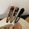 Pinza para el cabello sin costuras con estampado de leopardo estilo coreano para mujer para lavarse la cara y maquillarse, pinza lateral para flequillo, pinza de pico de pato, accesorio para el cabello