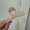 Clip de Pinza Simple con Lazo Marrón Chocolate de Alta Calidad Clip Grande de Tiburón Horquilla para el Cabello Cabeza de Mujer Nuevo Estilo 2024 Cabello