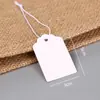Etiqueta de Precio con Cordón Elástico en Blanco Material de Etiqueta Tarjeta Colgante Joyería Cordón para Joyería Etiqueta de Precio para Joyería
