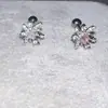 Piercing para la Lengua de Fuego Artificial Copo de Nieve Circonita Cobre Brillante Aleación de Titanio Acero de Titanio Estilo Francés Lujo Ligero Exquisito Moda Joyería para Piercings