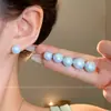 Pendientes de Botón de Perla Mantou Retro Franceses para Mujer Diseño de Nicho Sensación de Alta Gama Pendientes Dulces Frescos Moda Accesorios de Pendientes Versátiles Venta al por Mayor