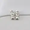 Xizang Plata Vintage Paz y Alegría Tubo Recto Cuentas Espaciadoras Pulsera DIY Collar Accesorios de Material de Cristal Al por Mayor