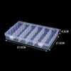Caja vacía de 36 compartimentos Caja de almacenamiento de plástico transparente sin insertos banda de goma cuentas tornillos herramientas de ferretería accesorios de joyería caja de pp