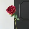 Flor artificial de rosa Austin de un solo tallo, arreglo de escena de boda de alta gama, arreglo floral, adorno de flor para decoración del hogar