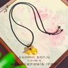 Jin Yan Lin Er Mismo Estilo Calabaza China Tienda de Oro Mismo Estilo Fuerte Desgastado Colgante de Oro Vietnamita Cadena de Lana Mujer