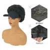 Comércio Exterior Transfronteiriço Chapéu Afro Curto Feminino com Cabelo Cacheado Curto de Seda 3D Fofo Rabo de Cavalo Fábrica Atacado