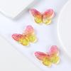 Mariposa colorida degradada acrílico accesorios diy ropa zapatos bolso sombrero decoración accesorios carcasa de teléfono móvil accesorios de joyería