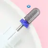 Easynail L0414 Cabezal Pulidor de Uñas de Acero de Tungsteno, Herramienta Afilada con Diámetro de Vástago de 2.35 mm, Dientes Espirales de Diente Recto