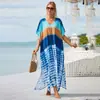 2022 nova blusa de praia europeia e americana transfronteiriça rayon posicionamento roupão de férias maiô biquíni vestido de praia feminino