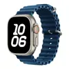Para apple applewatch watch pulseira de silicone marinho com fivela preta pulseira s10 pulseira iwatch789
