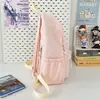 2026 Nueva Moda Casual Mochila Escolar Estilo Coreano Color Sólido Fresco Mochila para Estudiantes de Secundaria y Universidad Mochila de Campus para Mujeres
