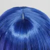Peluca de Cosplay ACAG Roca Solitaria Cabello Corto Azul Cuero Superior Estilo Femenino Peluca Fresca Yamada