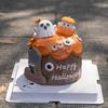 Decoración de Pastel de Halloween 2025 Lindo Adorno Tridimensional de Fantasma de Calabaza Fantasma Ojos Divertidos Cuentas de Caramelo Inserto