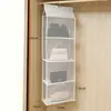Bolsa Armazenamento Bolsa Suspensa Doméstica Guarda-roupa Tridimensional Suspensa Couro Bolsa Acabamento Tecido à Prova de Poeira Rack de Armazenamento Artefato de Dormitório