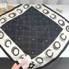 Pañuelo Cuadrado Pequeño de Imitación Seda Lana Algodón Lino, Nuevo Pañuelo de Seda Otoño e Invierno, Versátil para Viajes Diarios, Moda Retro, Chal Elegante de Alta Gama