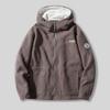 Chamarra de polar con capucha para hombre, talla extra, forrada de polar para invierno