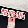 Uñas postizas hechas a mano estilo celebridad de internet Uñas postizas con acabado que realza el blanco Pegatinas de arte de uñas removibles Uñas para fotos diarias