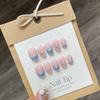 Nova coleção de unha artificial pura usada à mão manual nail art light estilo de luxo manual nail art Fonte fábrica atacado