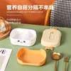 Niños y Bebés Aprenden a Comer Suplementos Alimenticios Divididos y Platos de Comida con Ventosas para Bebés Fiambreras Especiales y Juegos de Vajilla