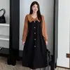Talla Extra Niñas Gorditas Vestido Retro Patchwork Bloques de Color Cuello Solapa Botón Manga Larga Mujer Otoño Falda Larga Venta al por Mayor Transfronteriza
