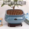 Maceta Calada Fija-Tierra Barra Protectora de Tierra Maceta para Ratones Anti-niños Cubierta Protectora de Tierra Protección Anti-gato Red Protectora de Raíces de Plantas