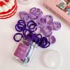 Nueva banda para el cabello sin costuras enlatada de 20 piezas, súper grande elástica que no daña el cabello, sencilla cuerda para el cabello con bolitas, liga para el cabello, anillo de toalla