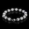 Pulseira Europeia e Americana Mais Vendida de Alta Qualidade 8mm Corrente de Contas de Zircônia Micro-Pavimentada Pulseira Personalizada Masculina Joias Transfronteiriças Venda por Atacado