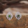 Pendientes de Plata de Ley S925 con Piedras Preciosas de Colores para Mujer, Zafiro Natural, Rubí, Tanzanita, Venta al por Mayor Caliente en Transmisión en Vivo