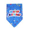 Vestido de fiesta de cumpleaños para perro mascota, bufanda triangular para babear, babero lindo, sombrero, gato, saliva, divertido, accesorios de fotografía, regalo