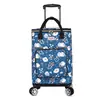 Carrito de compras para el hogar, carrito de compras portátil con ruedas giratorias, bolsa de compras con aislamiento de papel de aluminio, venta al por mayor de fábrica