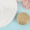 Sello de Cera Navideño Personalizado con Cabeza de Cobre Latón Grabado Diseño Patrón Sello de Cera para Cerrar Sobres Sello de Cabeza