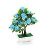 Planta Simulada en Maceta Rosas Simuladas Flor Artificial Planta en Maceta Suministro Directo de Fábrica de 16 Rosas de Espuma Adornos de Árbol del Dinero