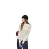 Camiseta de manga larga con lunares y volantes estilo retro americano para mujer, nueva base para otoño e invierno, corte ajustado, chica dulce y picante