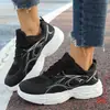 Zapatillas de papá de comercio exterior para mujer, zapatillas casuales con cordones para primavera y otoño, estilo nuevo, venta al por mayor, tallas grandes, zapatillas de malla transfronterizas para mujer, suela gruesa