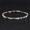 Pulsera para Niñas, Pulsera de Cuentas de Piedra Natural de 3 mm de Alta Gama para Mujeres, Joyería de Pulsera de Cristal de Ágata Turmalina