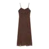 Z Estilo Europeo Transfronterizo 2026 Nueva Moda Elegante Ropa para Mujer Vestido Camisola de Gasa con Lunares Franceses Mujer 27017155