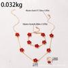 Collar CDD Trébol de cuatro hojas 5 flores Conservación del color Moda clásica Temperamento femenino Traje de joyería de flor de cinco hojas Accesorios transfronterizos para combinar con todo