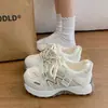 Cintura Fina Solado Grosso Tênis Pai Sapatos Casuais Femininos Respiráveis Novidade Outono 2026 Versátil Solado Macio Tênis Esportivo