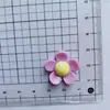 Popular resina de cinco pétalas flor diy joias acessórios crianças hairpin material feito à mão telefone celular shell beleza flor côncava