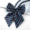 Camisa de Mujer con Cuello de Vestir con Cordones Gratis Mariposa Banco de la Bahía Vestido para Personal de Hotel Ropa de Trabajo Corbata Corbata de Moño Mujer