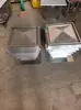 B Tampa de Ventilação com Palhetas de Aço Inoxidável Tampa Anti-Retorno para Ventilador de Exaustão Tampa de Ventilação de Chaminé de Telhado