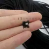 Cuerda elástica redonda de látex importada de 1-4 mm, negra, banda de goma súper fina, accesorios para tocados y ropa.